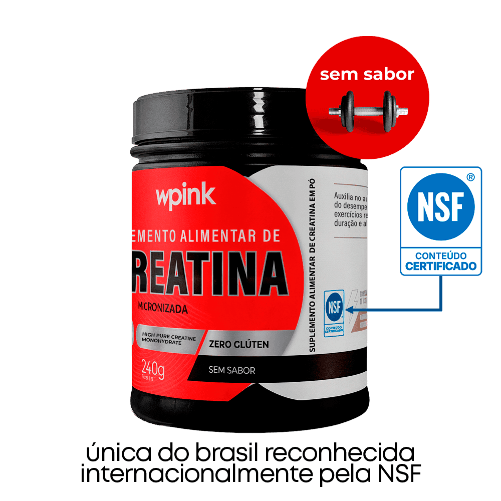creatina sem sabor - 240g – wp