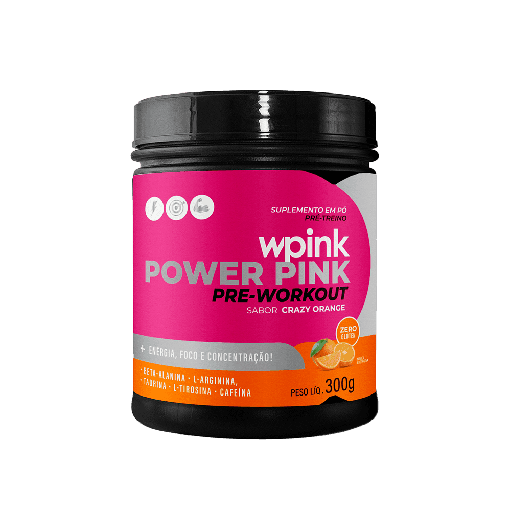 super power pink de laranja - pré-treino – 300g - wp