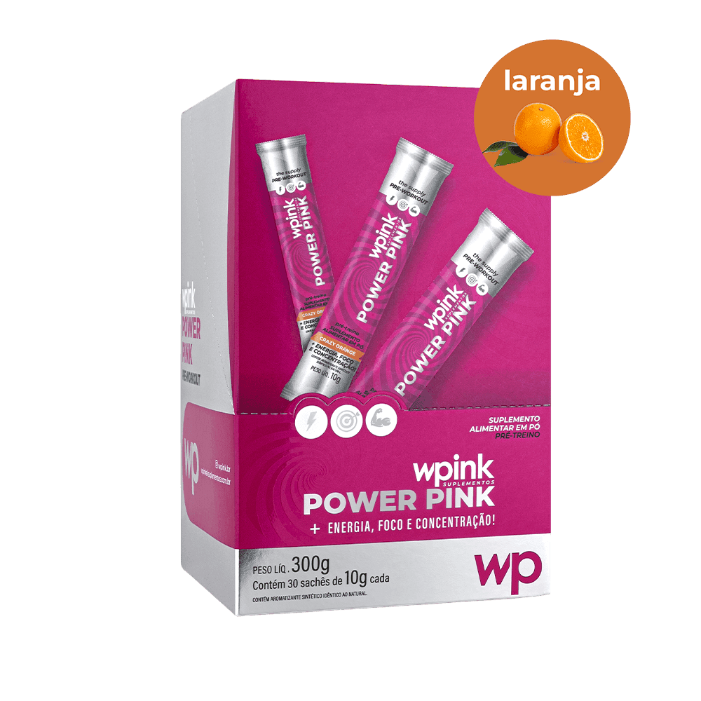 power pink de laranja - pré-treino – 300g - wp